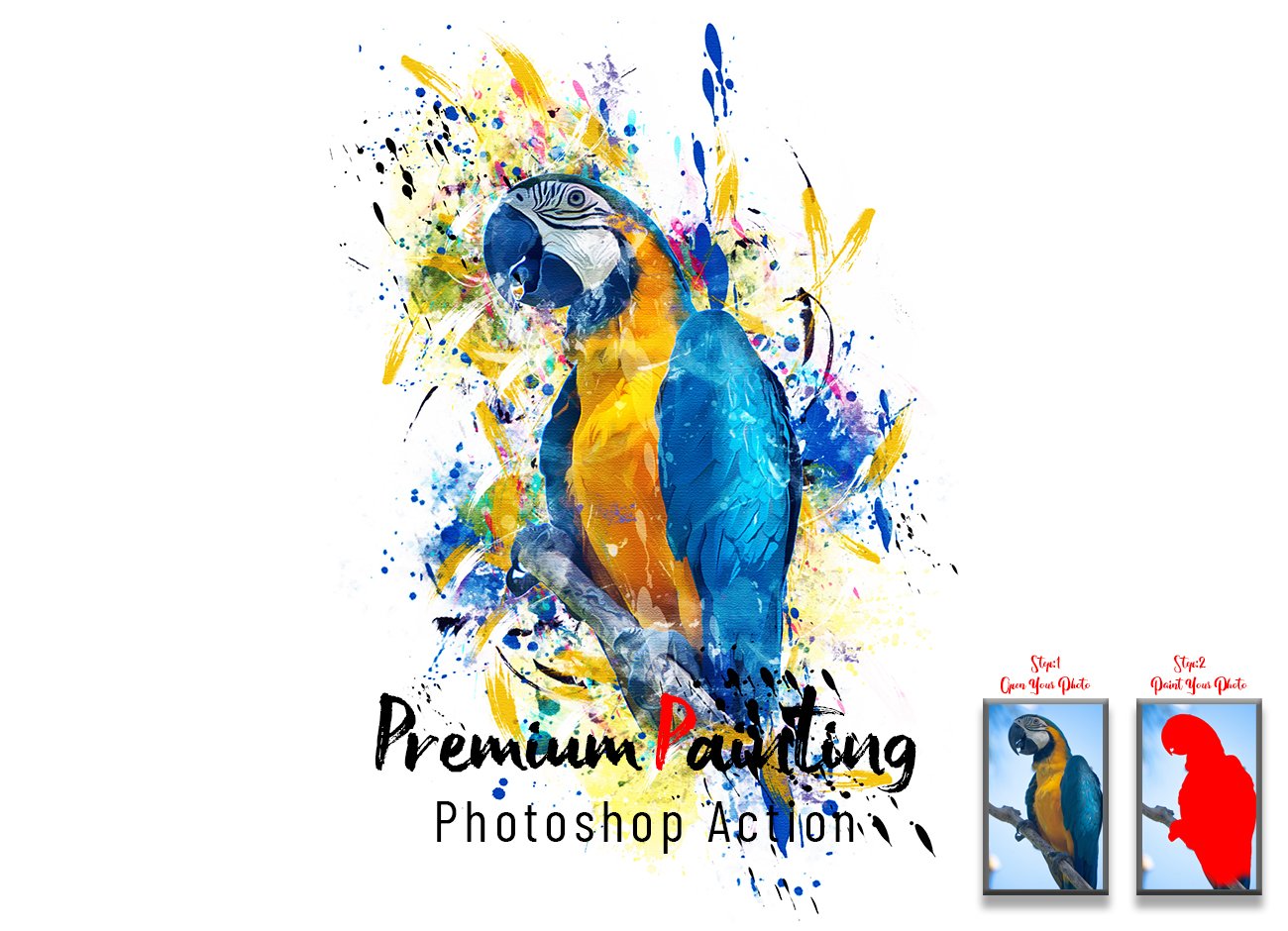 Premium Painting Photoshop Actioncover image.