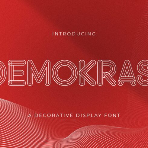 DEMOKRASI - Decorative Display Font cover image.