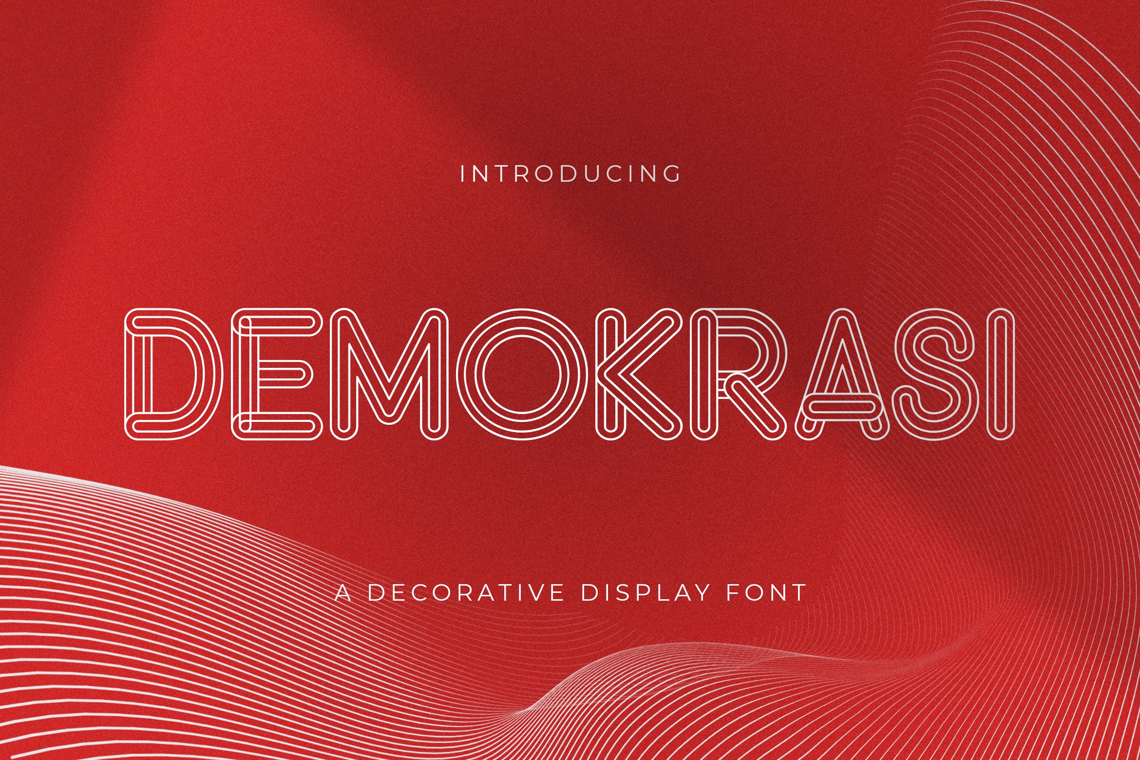 DEMOKRASI - Decorative Display Font cover image.