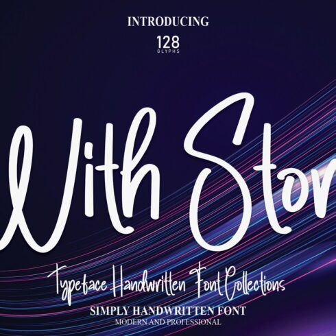 With Story | Script Font cover image.