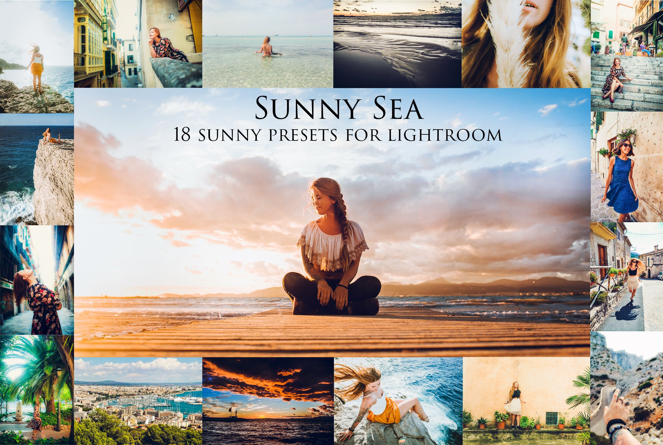 Sunny Sea-18 presets Lr lifestylecover image.