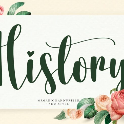 History | Script font cover image.