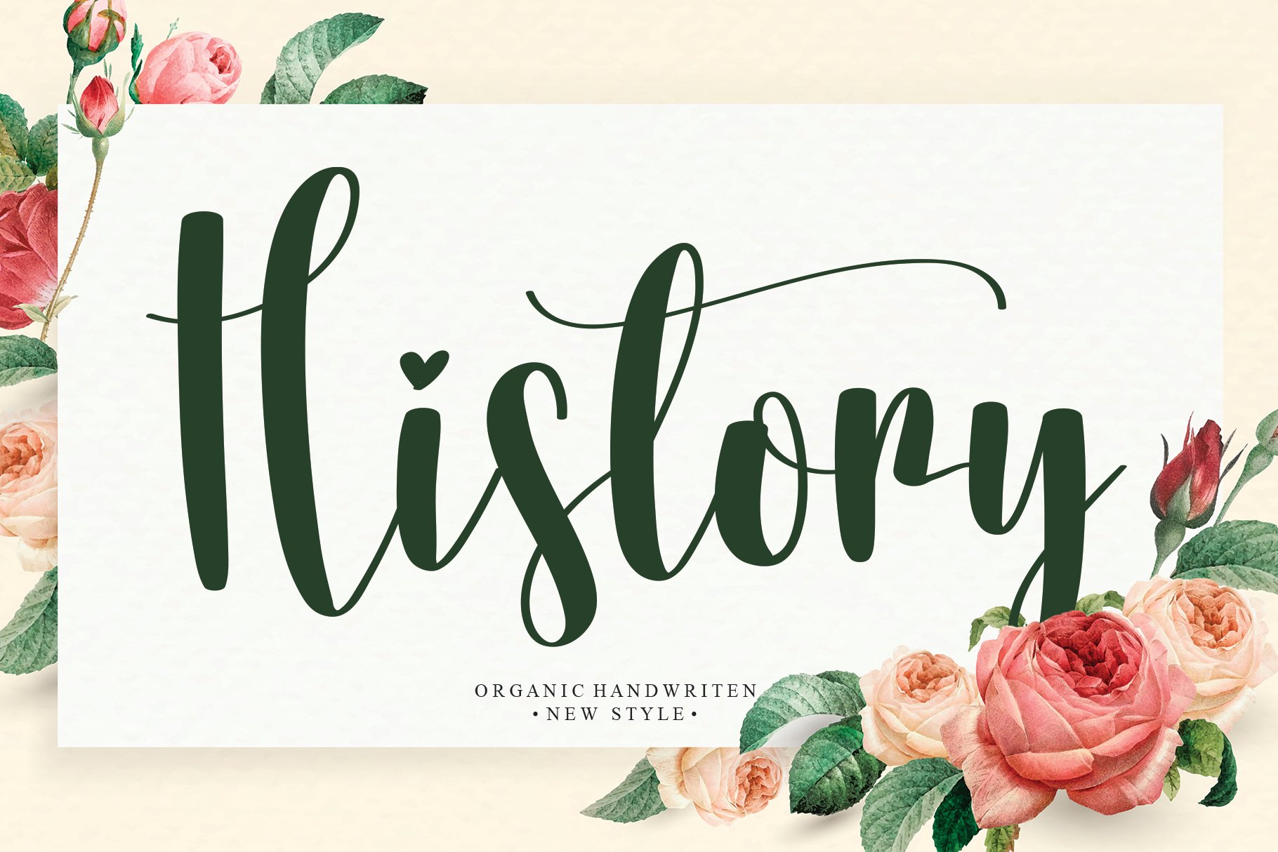 History | Script font cover image.