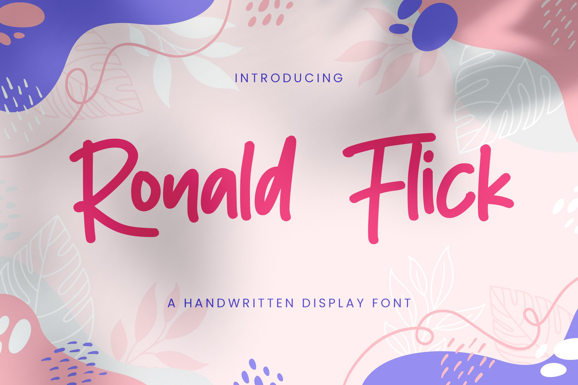 Ronald Flick - Handwritten Font cover image.