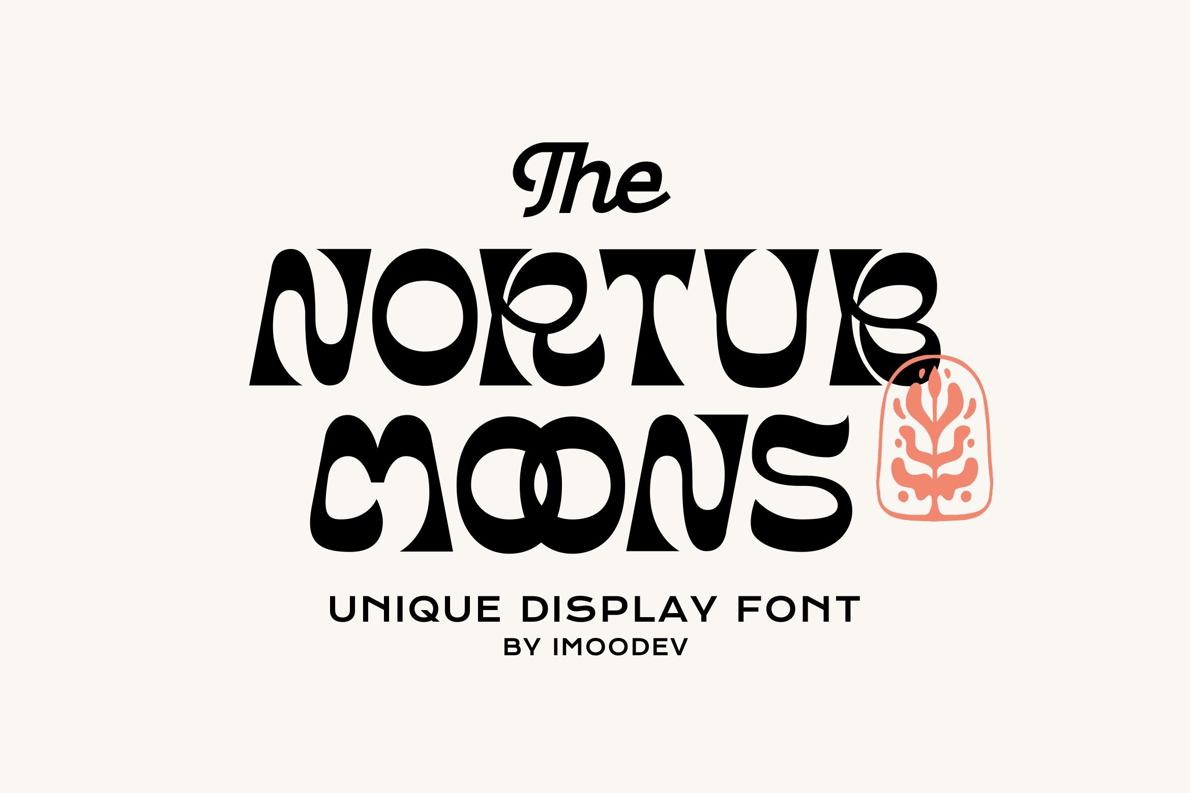 Nortub Moons - Modern Cursive Font cover image.