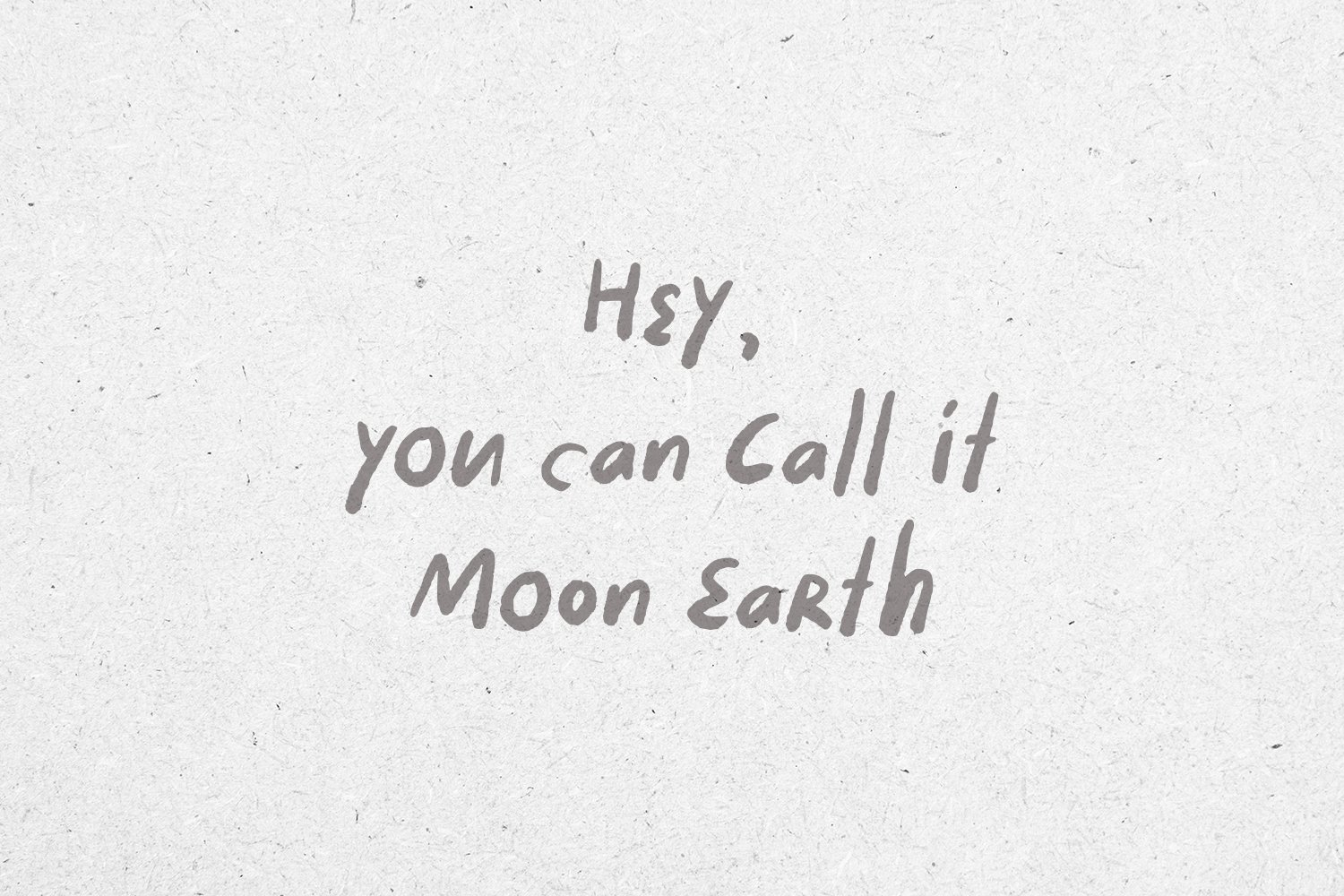 Moon Earth ~ A Cozy Handwritten cover image.