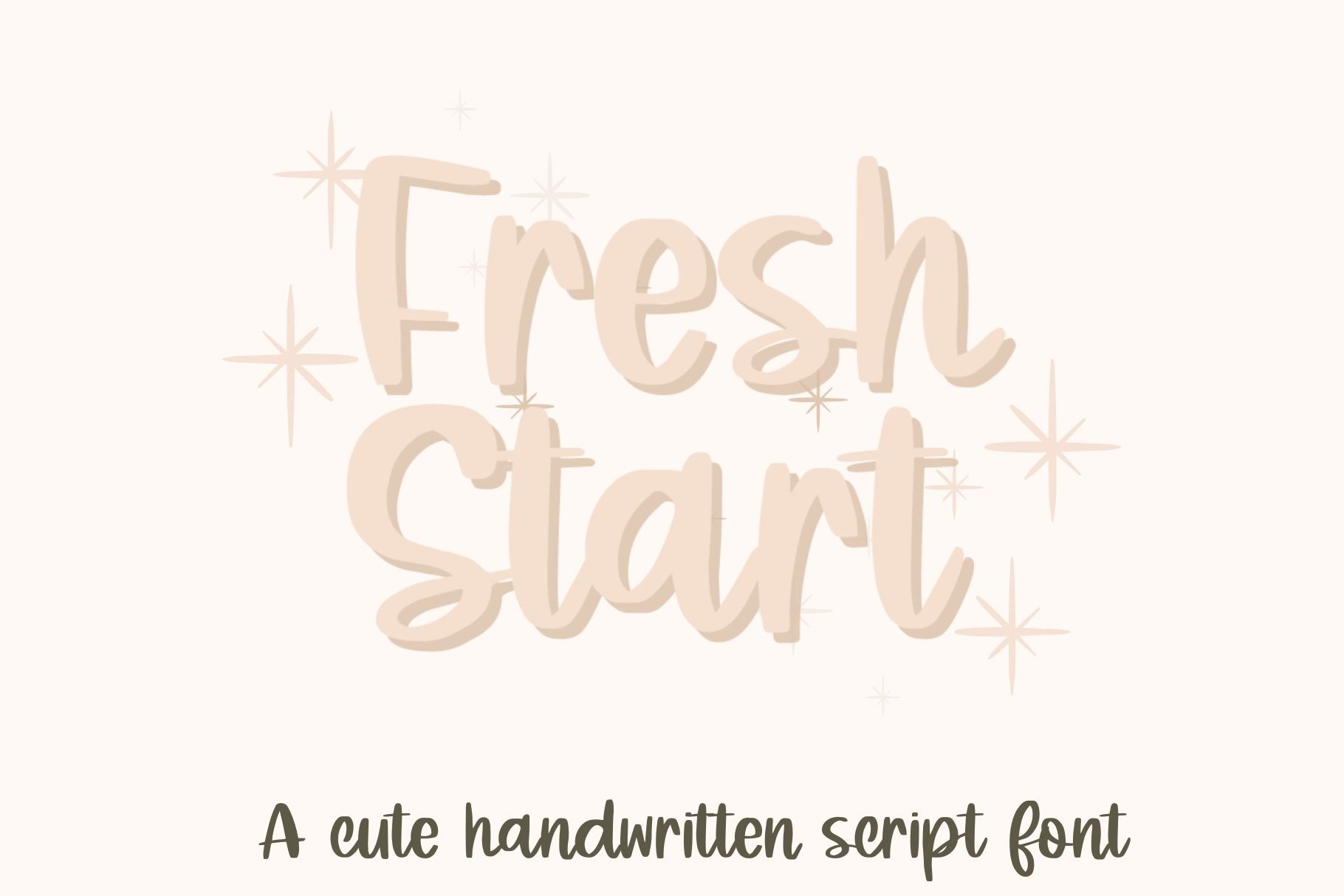 Fresh Start, Cute Handwritten Script cover image.