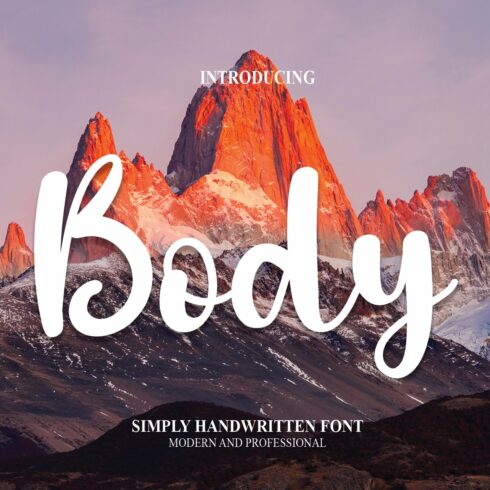 Body | Script Font cover image.