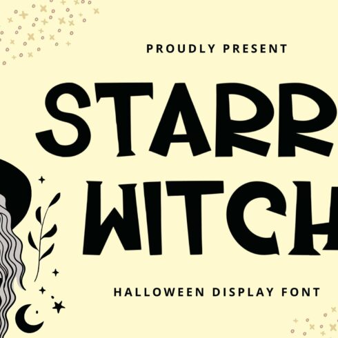 StarryWitch - Halloween Display Font cover image.