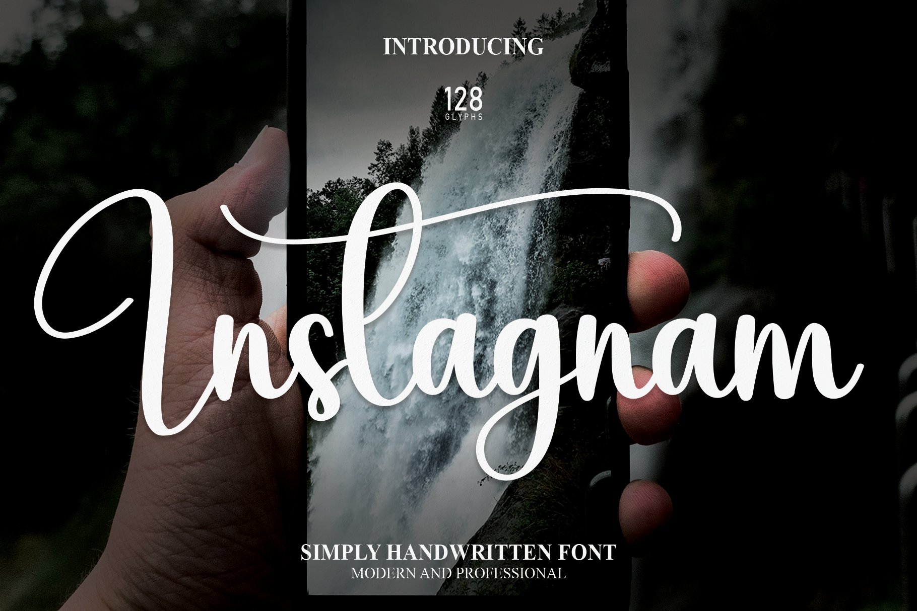 Instagnam | Script Font cover image.