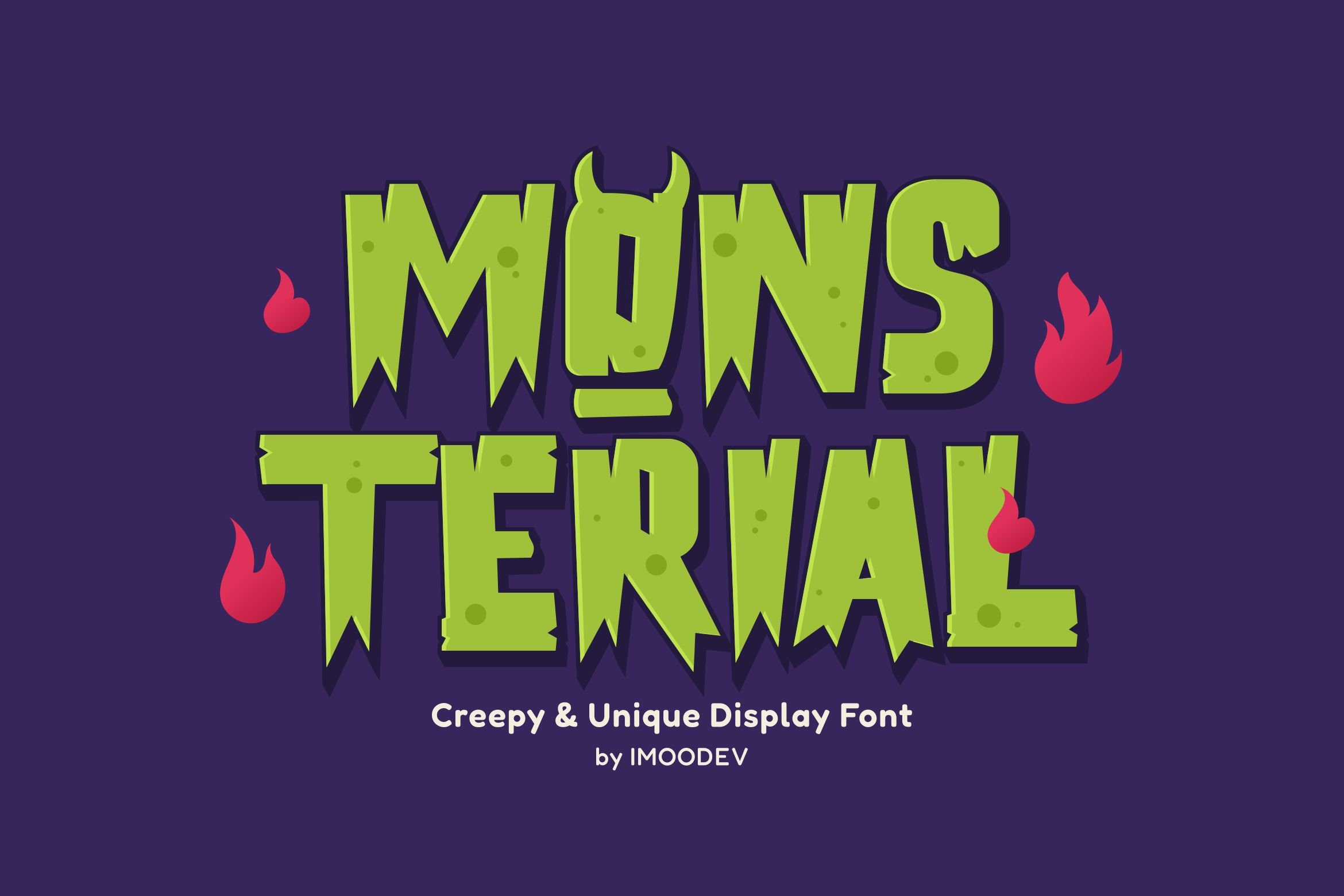 Mons Terial - Spooky Font cover image.