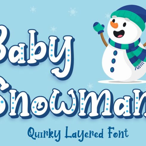 Baby Snowman - Display Font cover image.