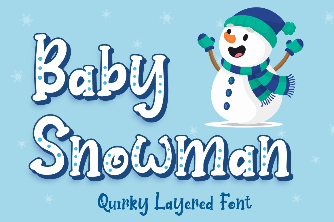 Baby Snowman - Display Font cover image.