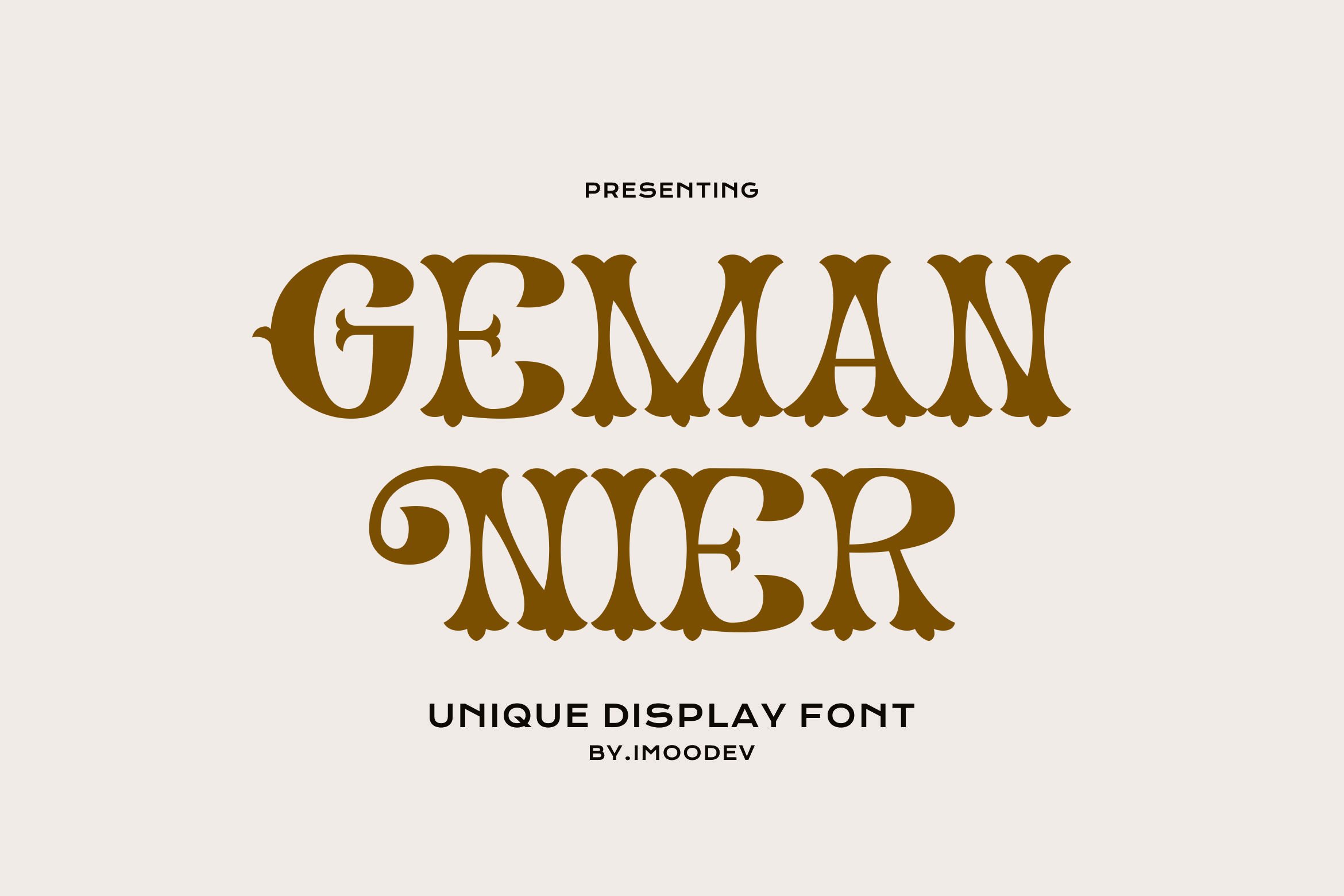 Geman Nier - Vintage Display Font cover image.