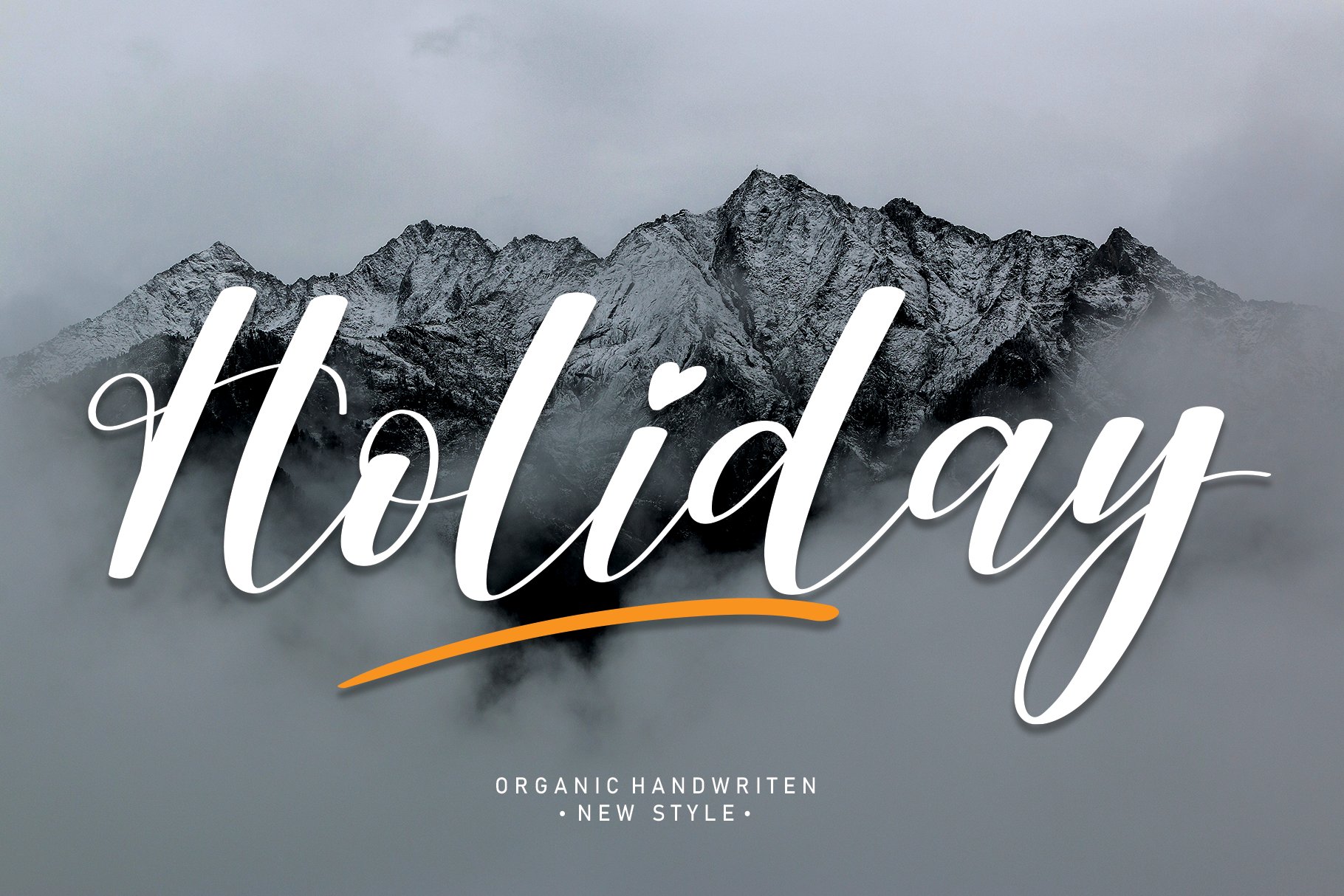 Holiday | Script font cover image.