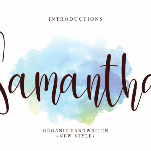 Samantha | Script font cover image.