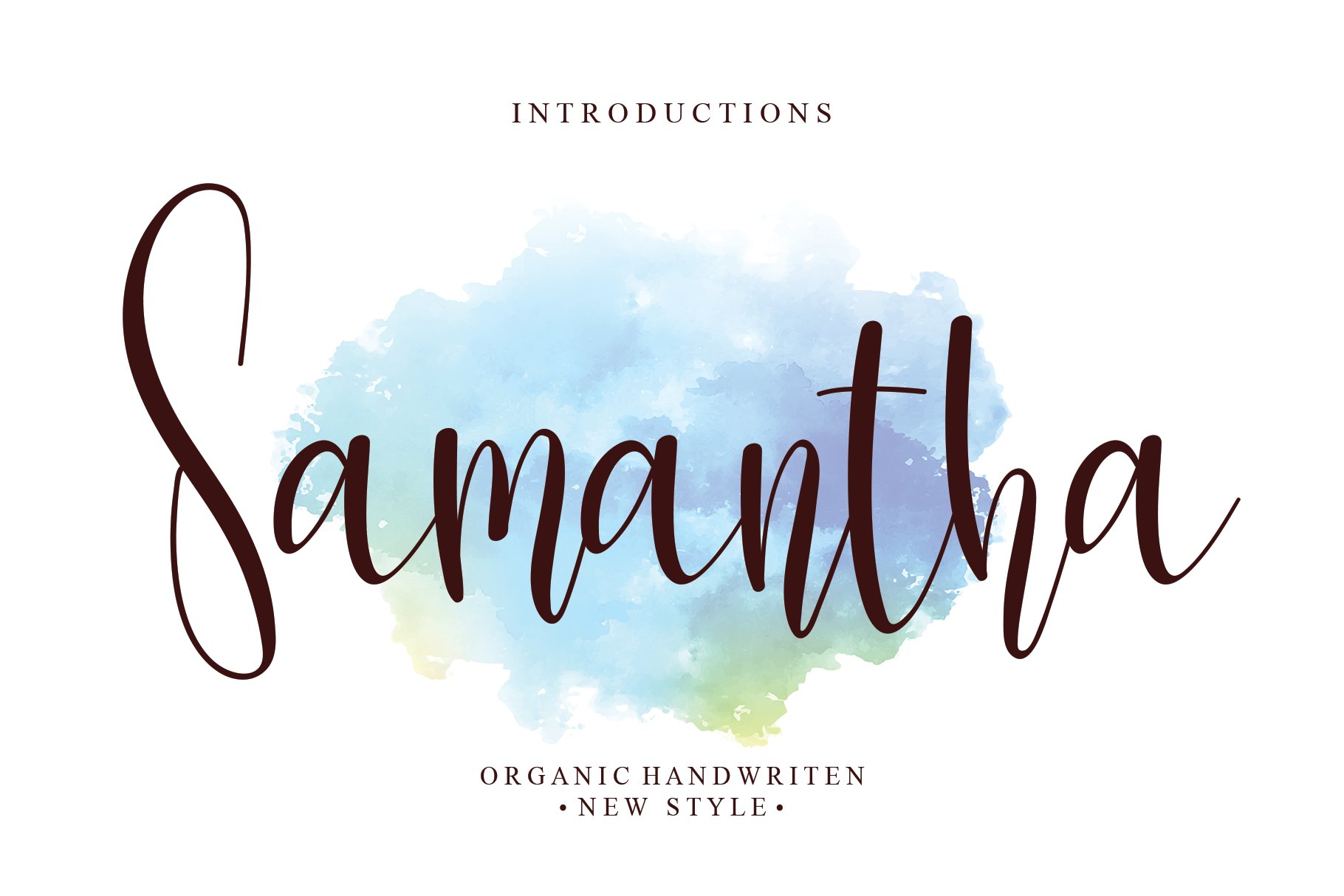 Samantha | Script font cover image.