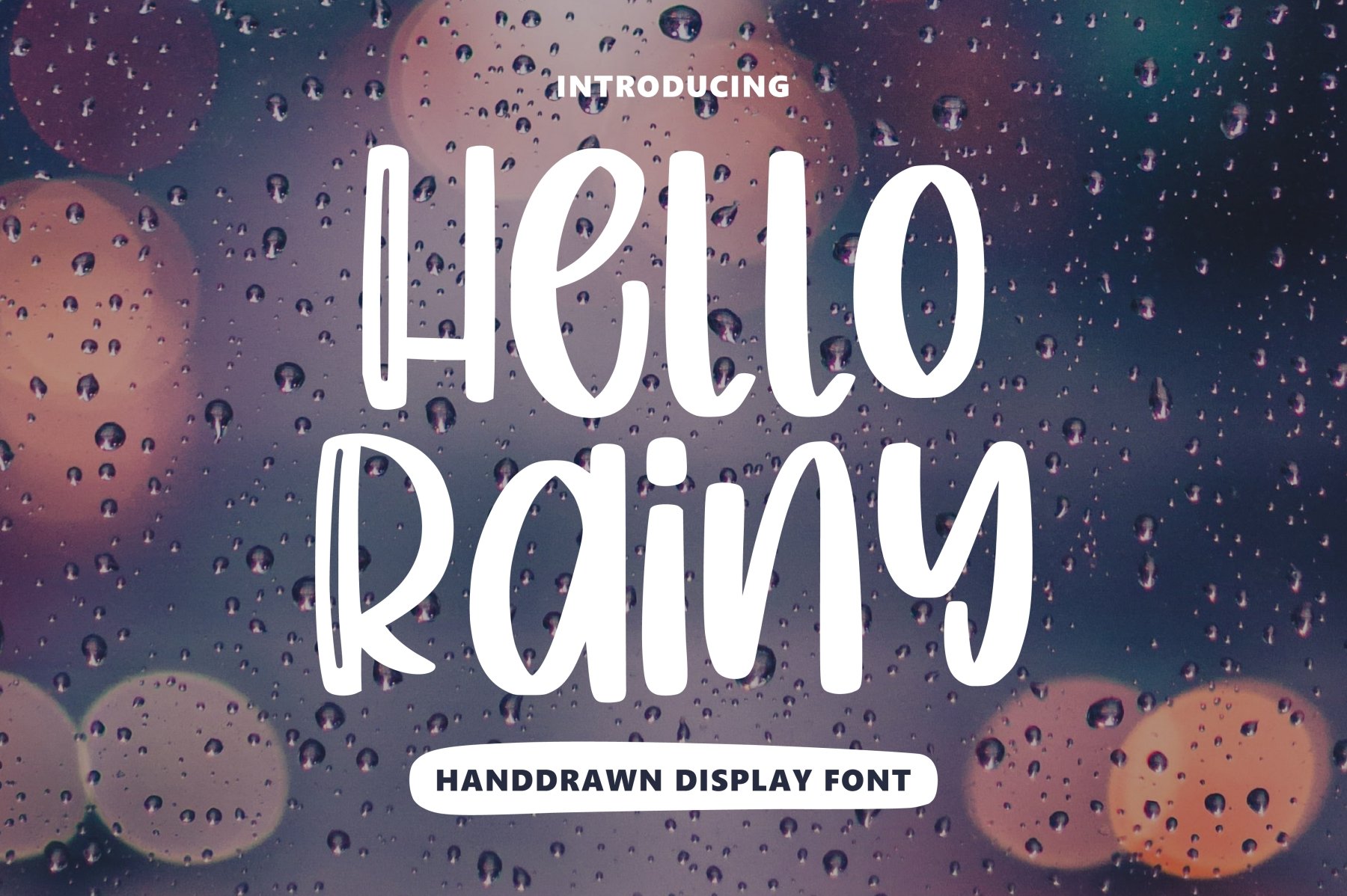 Hello Rainy - Quirky Handdrawn Font cover image.