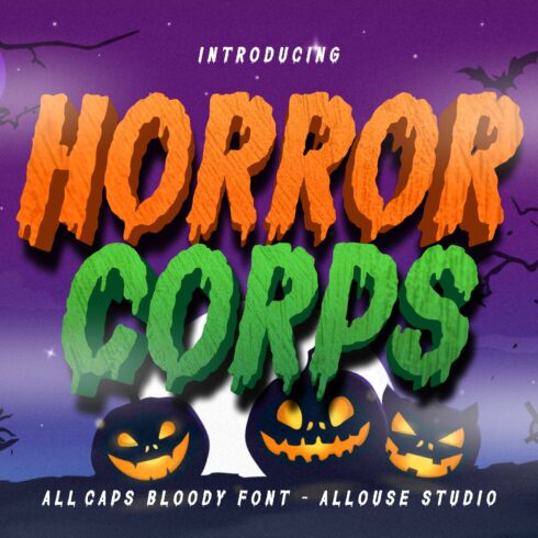 Horror Corps Font cover image.
