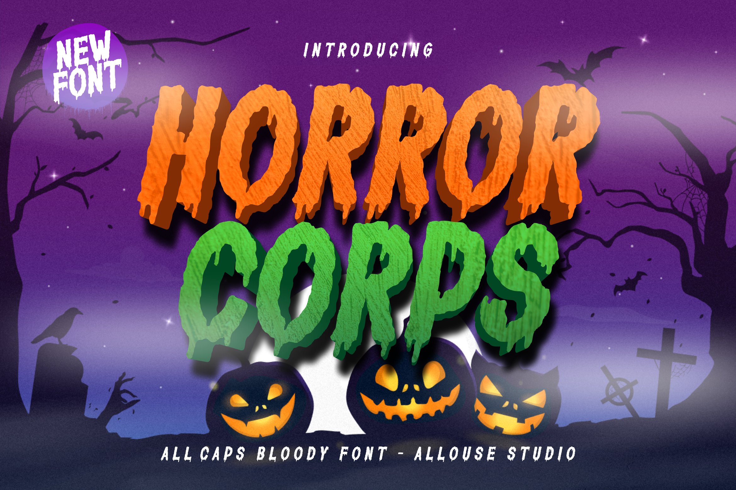 Horror Corps Font cover image.