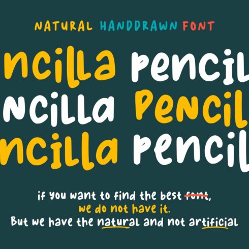 Pencilla - Natural Handdrawn cover image.