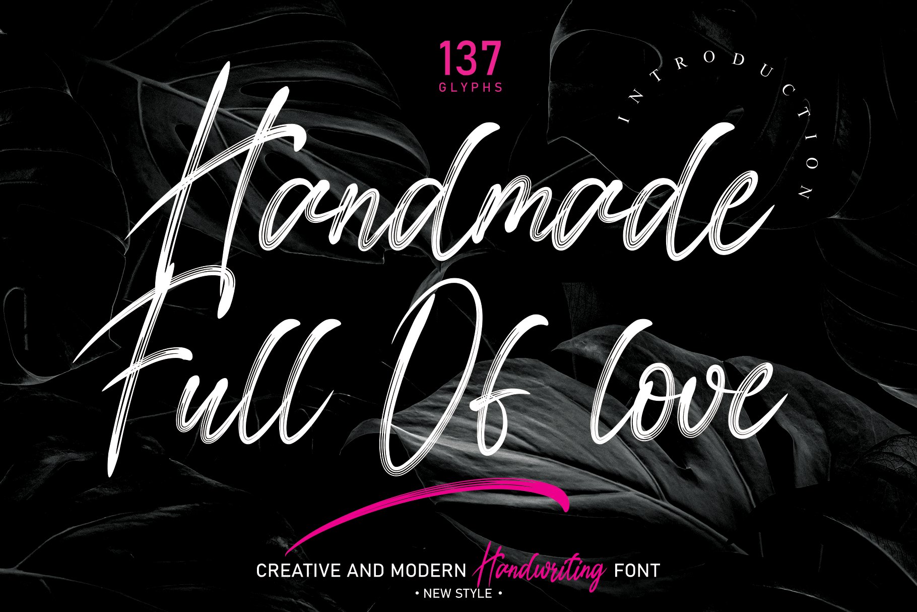 Handmade Full Of love | Script Font cover image.