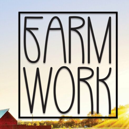 Farm Work | Script Font cover image.