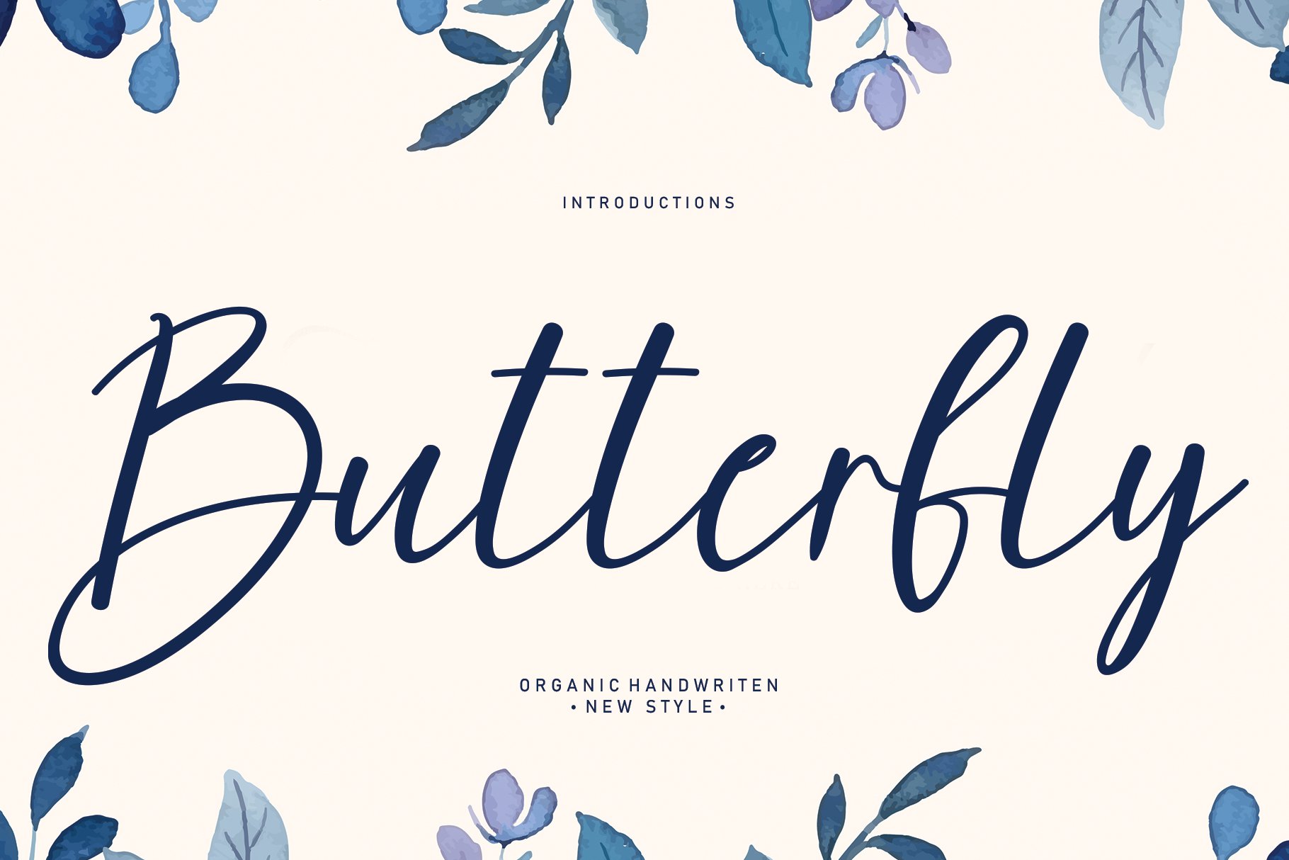 Butterfly | Script font cover image.