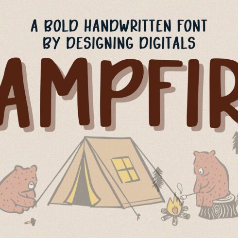 Campfire Bold Handwritten Font cover image.