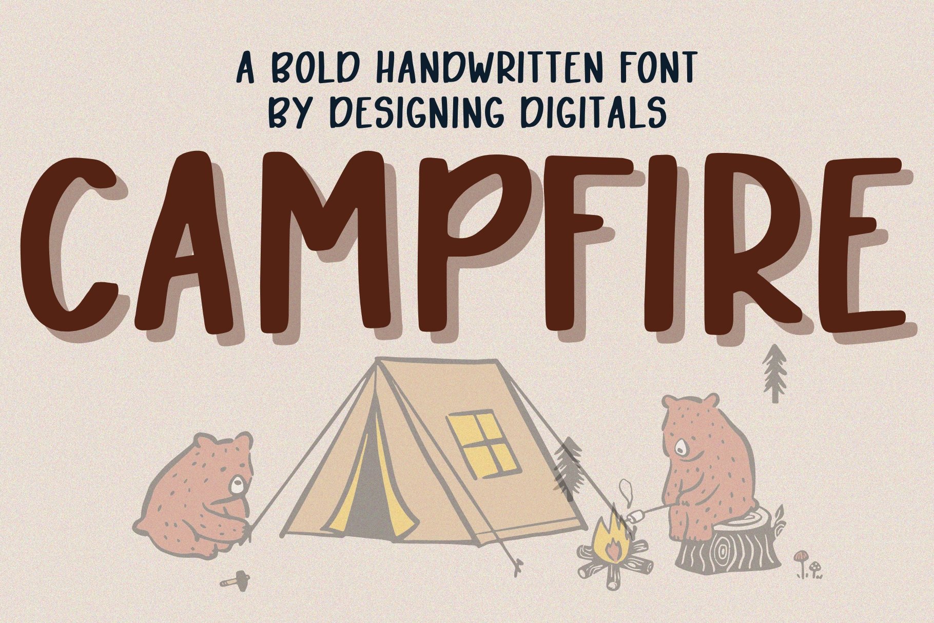 Campfire Bold Handwritten Font cover image.