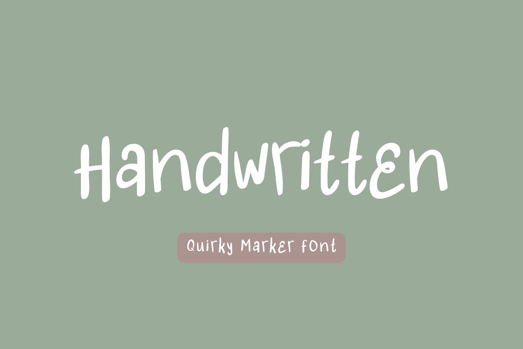 Handwritten Quirky Font cover image.