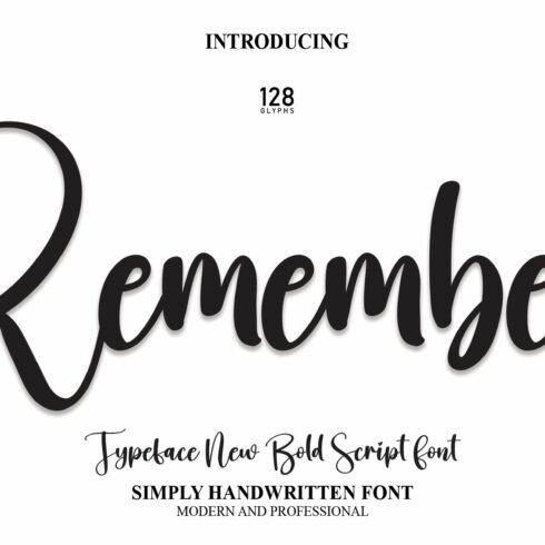 Remember | Script Font cover image.