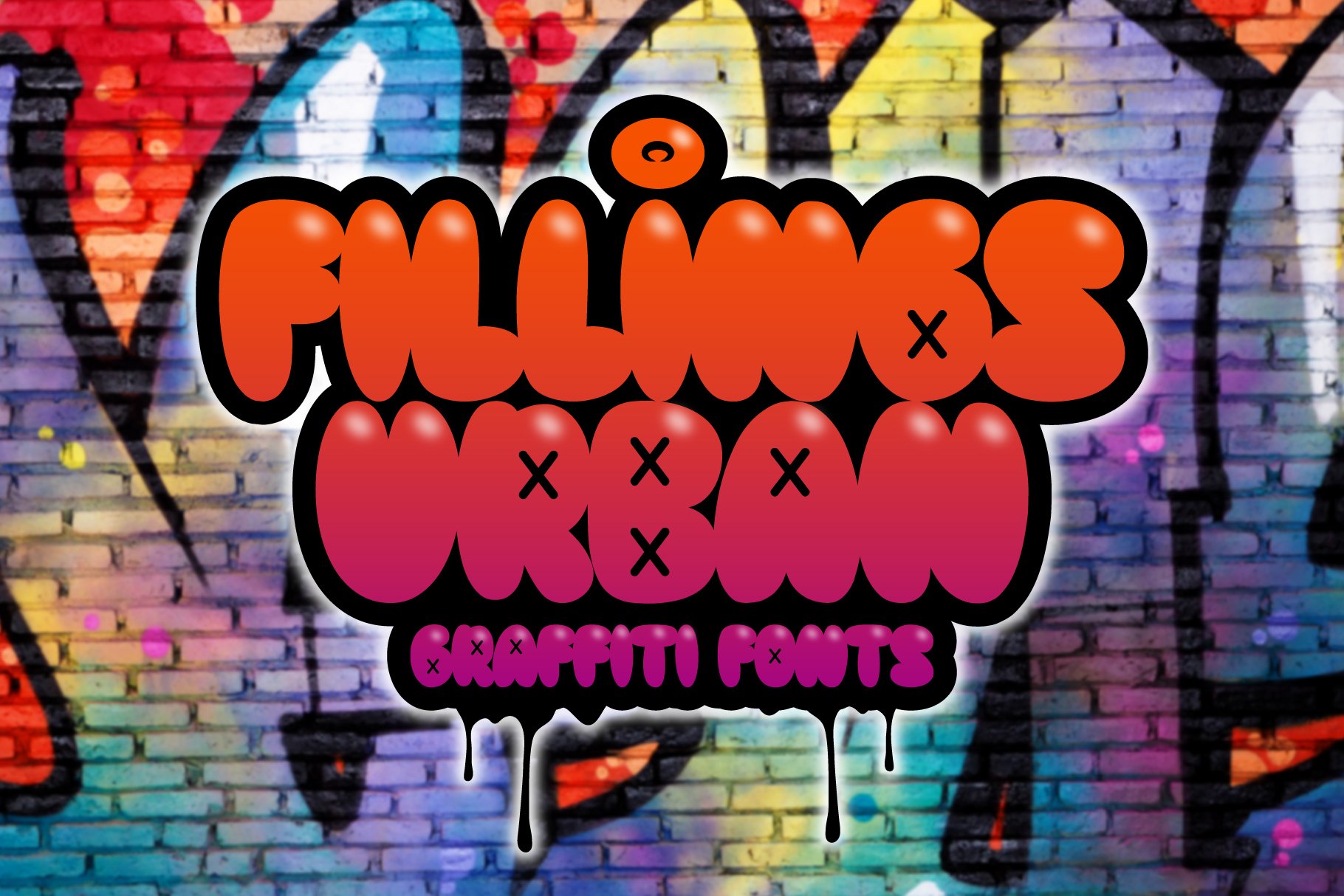 Fillings Urban - Graffiti Fonts cover image.