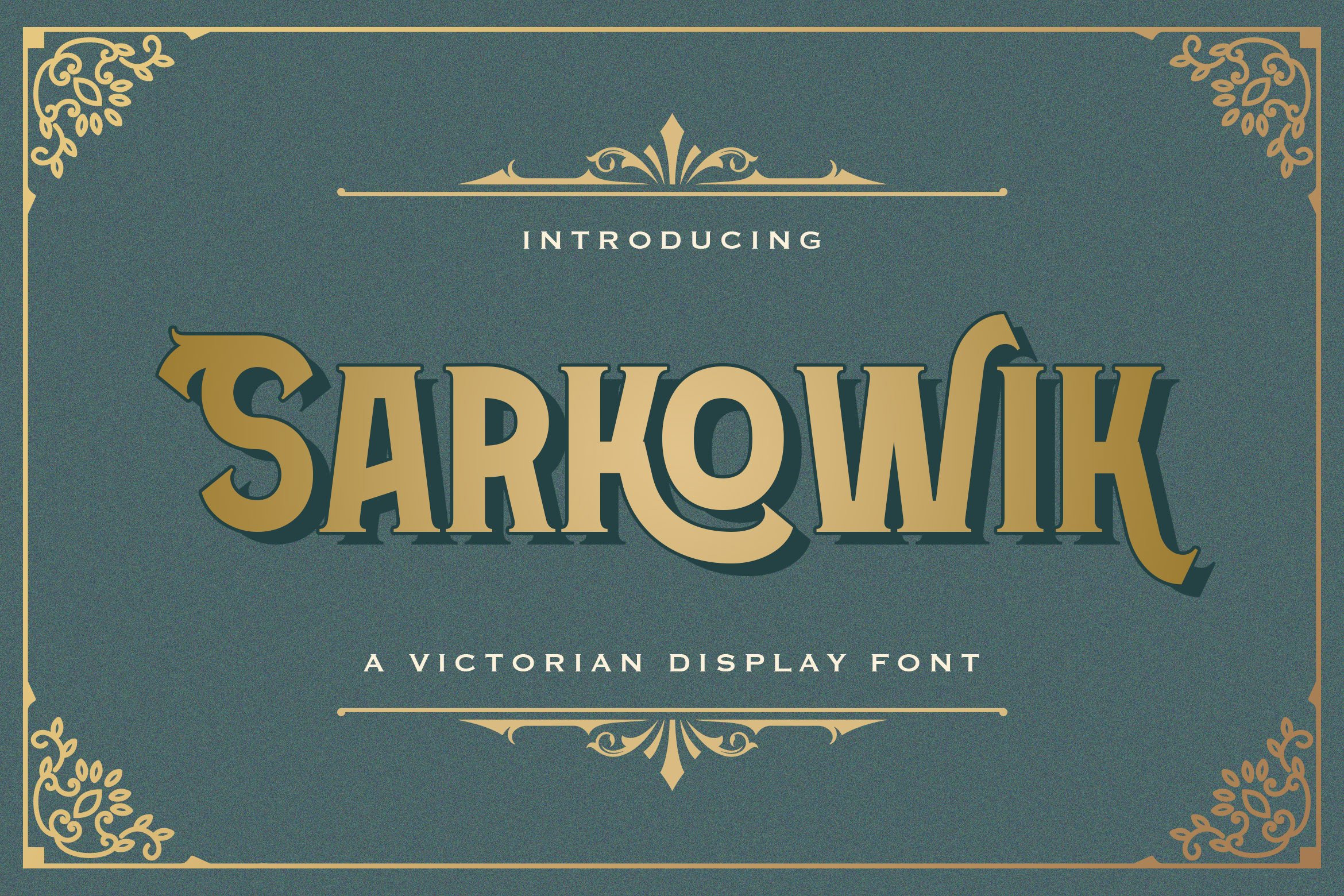 Sarkowik - Victorian Style Font cover image.