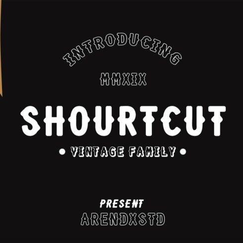 Shourtcut Vintage Bundle Font cover image.