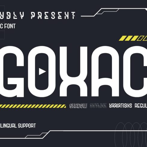 Goxac | Futuristic Font cover image.