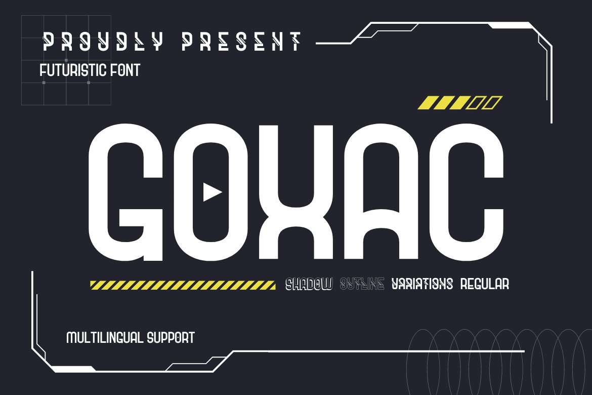 Goxac | Futuristic Font cover image.