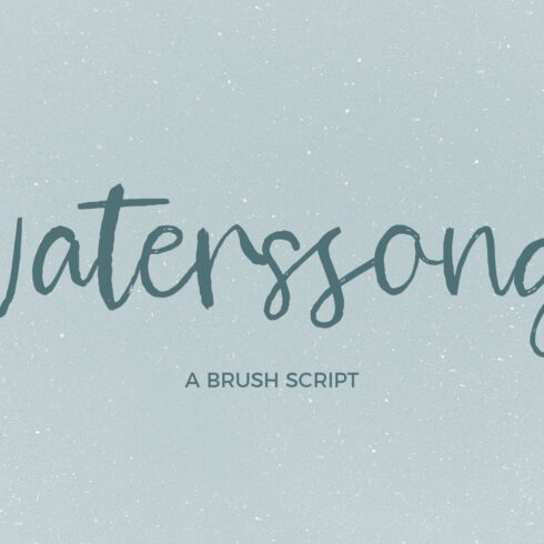 Waterssong Brush Script cover image.