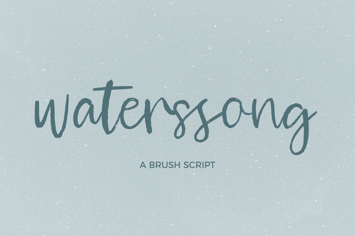 Waterssong Brush Script cover image.