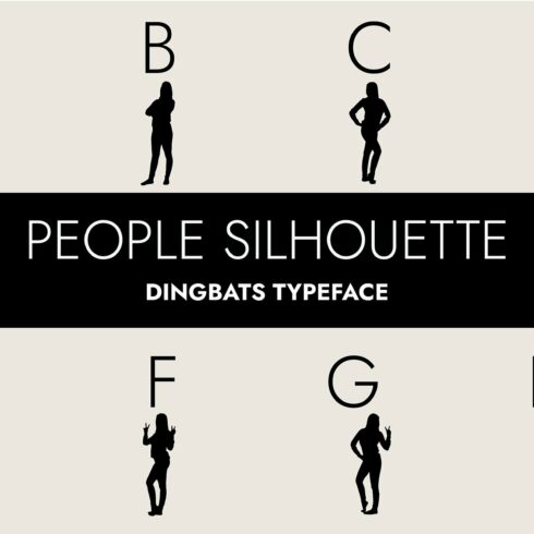 People Silhouettes Dingbats Font cover image.