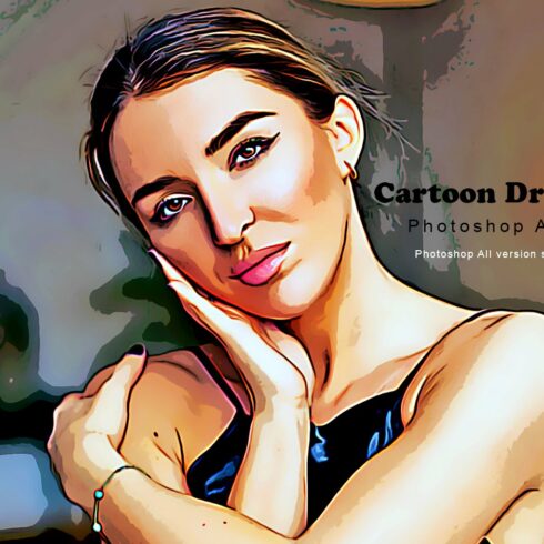 Cartoon Drawing Photoshop Actioncover image.