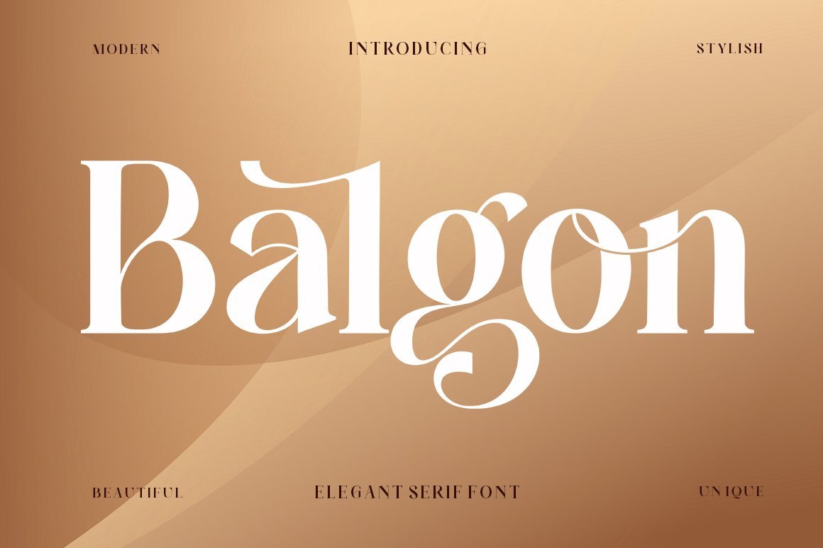 Balgon Serif 3 Fonts cover image.