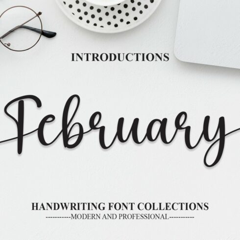 February | Script Font cover image.