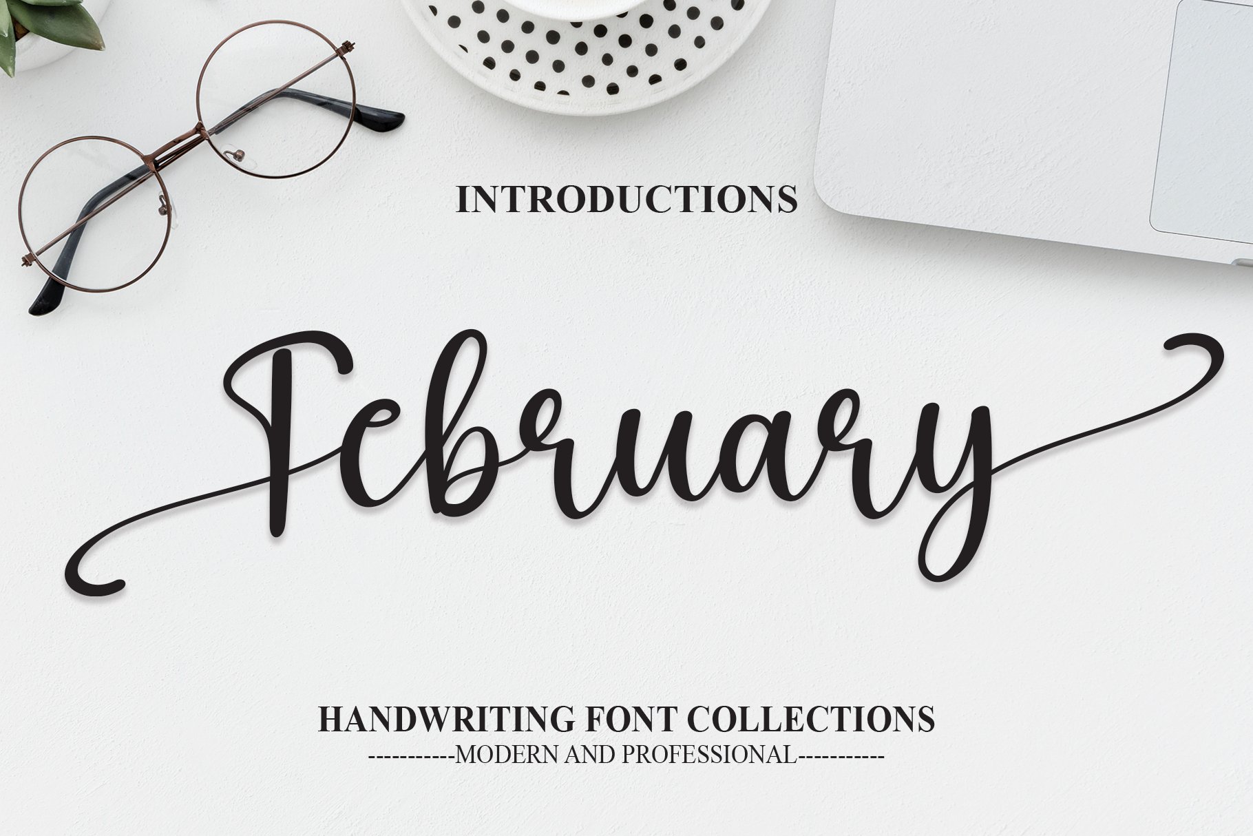 February | Script Font cover image.