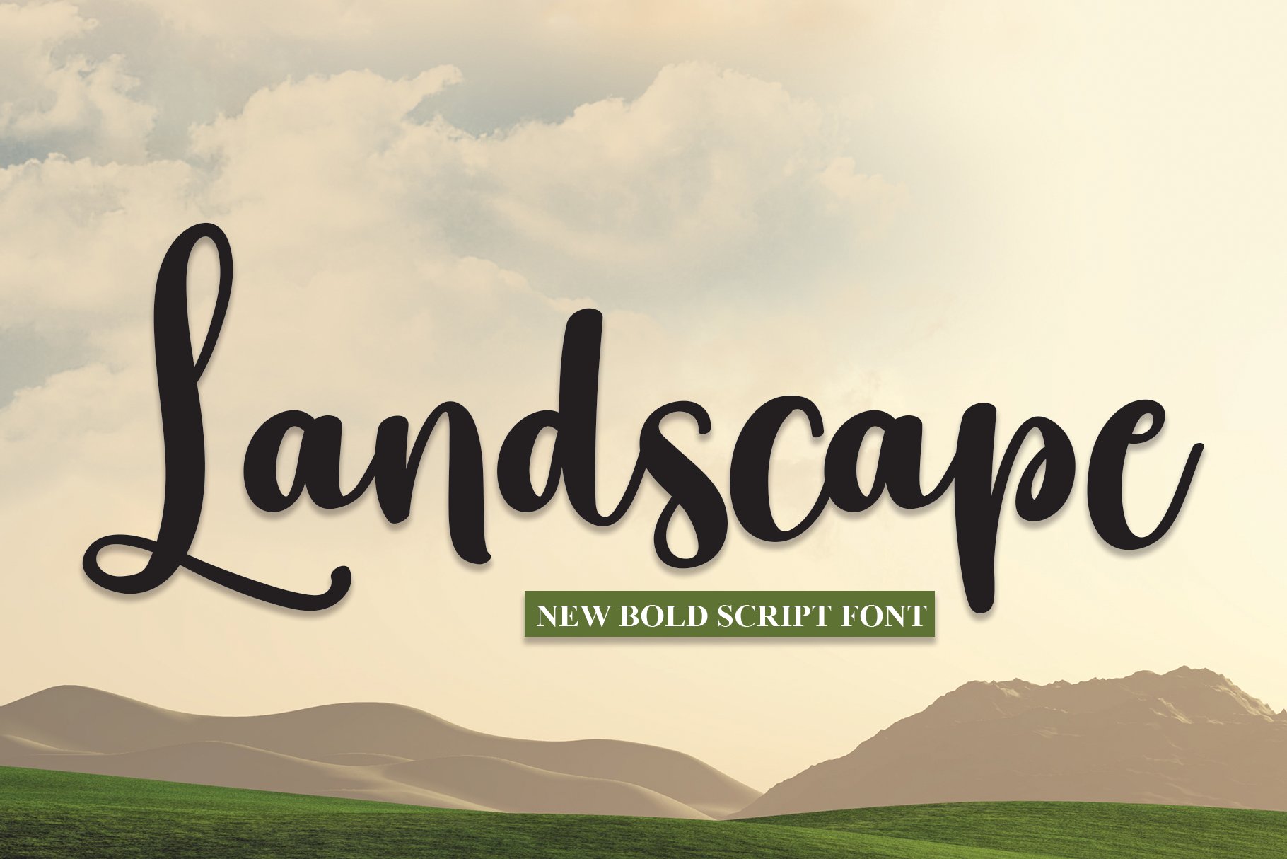 Landscape | Script Font cover image.