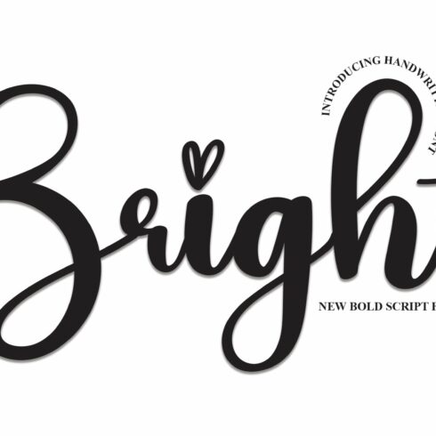 Bright | Script Font cover image.