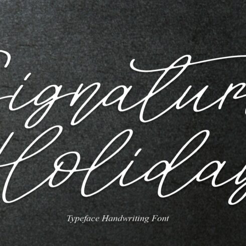 Signature Holiday | Script Font cover image.