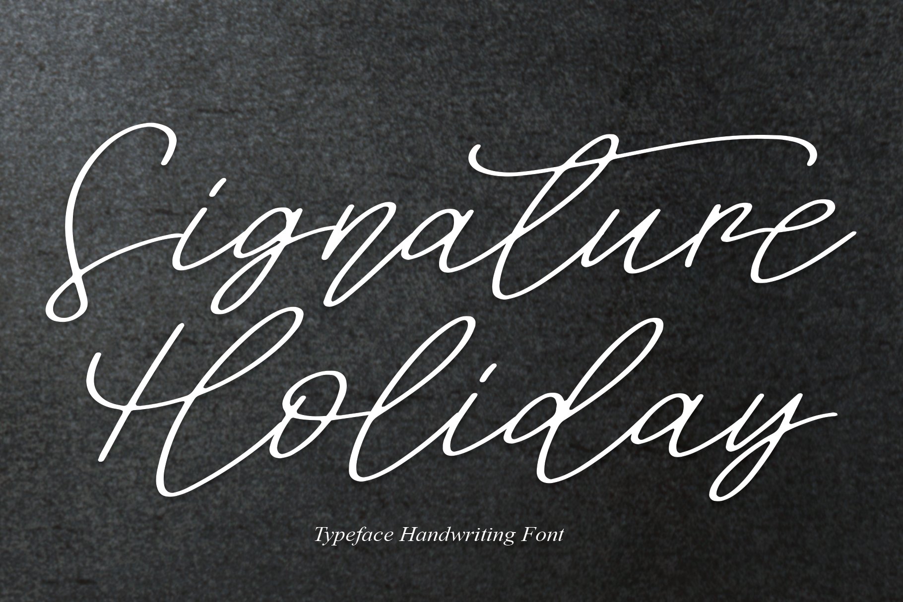 Signature Holiday | Script Font cover image.