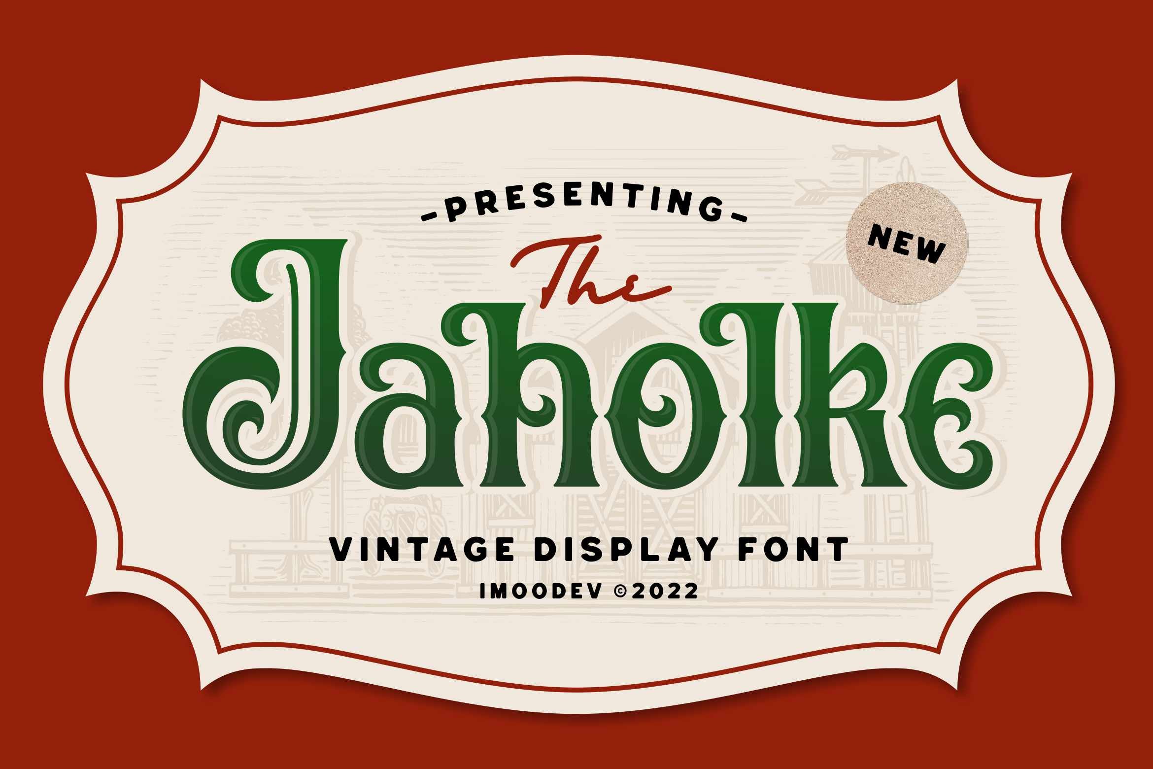 Jaholke - Vintage Typography Design cover image.