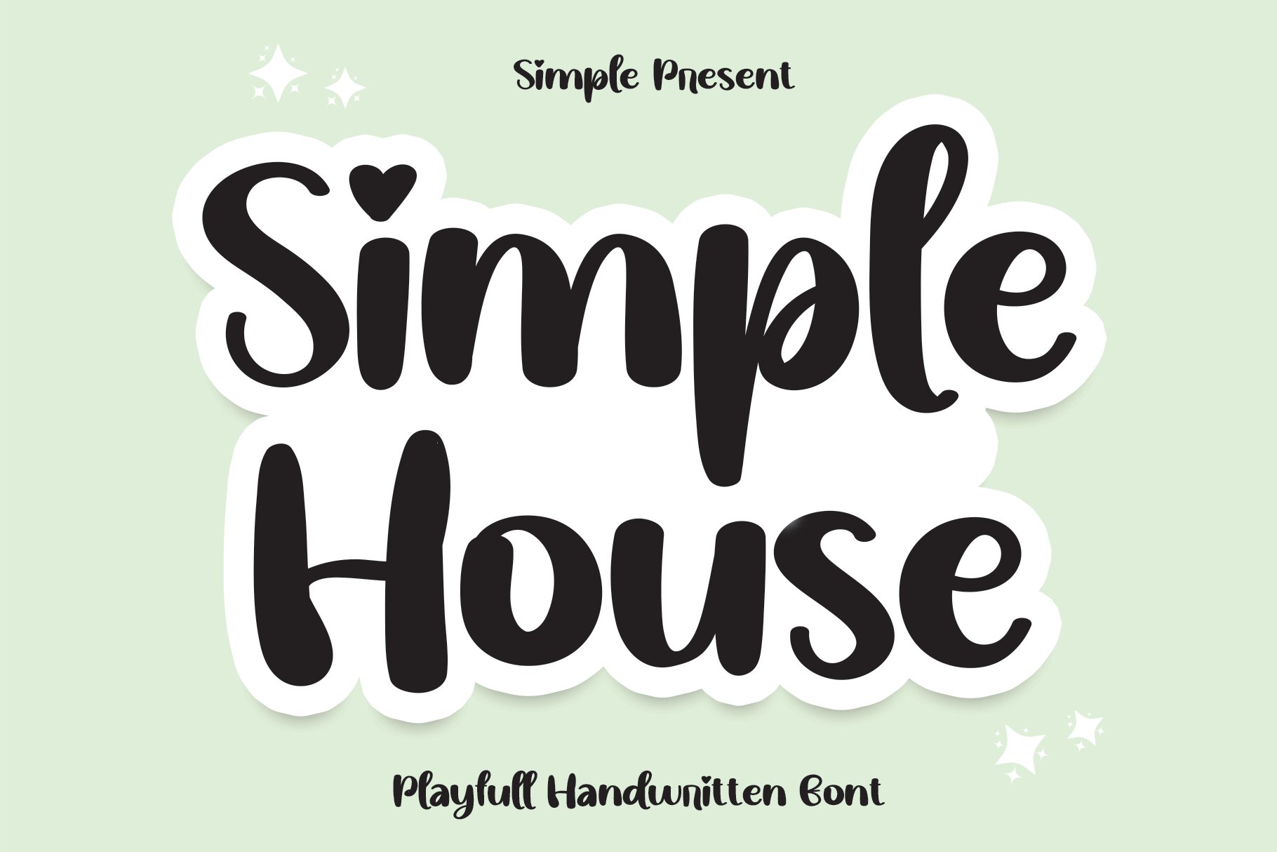 Simple House | Script Font cover image.